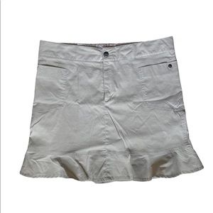 Athlete,  mini, short, peplum active skirt, khaki, tan, SZ 14, XL